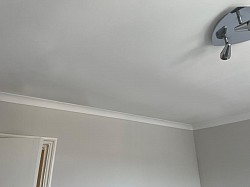 Ceiling painted and repair complete