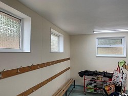 New painted walls and ceiling with new LED Light fittings