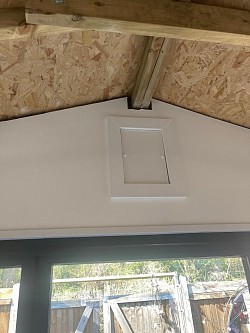 Access panel for security light