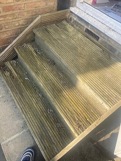 Old damaged stairs